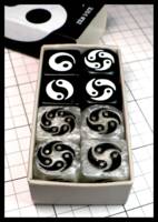 Dice : Dice - 6D - Zen Dice Silver and Black - JA Collection Apr 2024